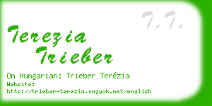 terezia trieber business card